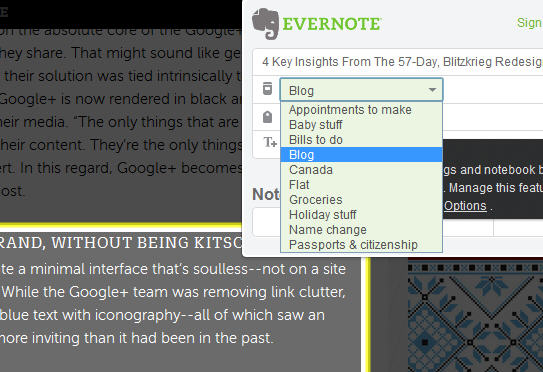Clip to Evernote